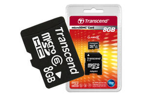 Minnesmedia - MicroSD / MicroSDHC - Transcend microSDHC - Transcend microSDHC 8GB (Class 6)