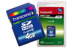Minnesmedia - SDHC / SDXC - Transcend - class6 - Transcend SDHC 4GB (Class 6)