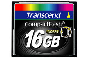 Minnesmedia - Compact Flash - Transcend - Transcend Compact Flash 300x 16GB