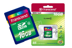 Minnesmedia - SDHC / SDXC - Transcend - class4 - Transcend SDHC 16GB (Class 4)
