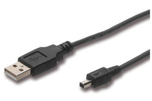 Kameratillbehör - Kablar / Kontakter - USB - USB Kabel - Champion USB kab A<->B mini 4pin 2.0m
