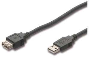 Kameratillbehör - Kablar / Kontakter - USB - USB Kabel - Champion USB 2.0 Förlängningskabel A->A 1.8m
