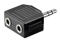 Champion 3,5mm hane- 2x3,5mm hona Stereo - bild 2