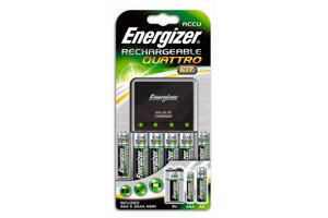 Kameratillbehör - Batteriladdare/Nätadapter - AA - Energizer Quattro Kit Batteriladdare (Inkl 4st AA + 2st AAA)