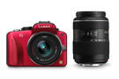 Panasonic LUMIX DMC-G3 med 14-42 + 45-200 röd