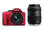 Panasonic LUMIX DMC-G3 med 14-42 + 45-200 röd