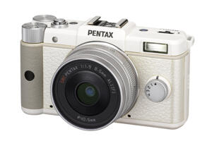 Digitalkameror - Systemkameror - Pentax - Q - Pentax Q Hus med 8,5 / 1,9 optik Vit