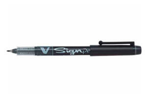 Ljud / Bildtillbehör - Pilot Pen - Pilot V Sign Pen Svart