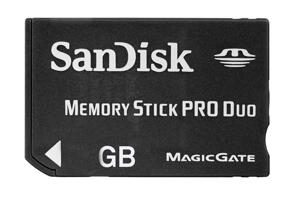Minnesmedia - Memory Stick Duo - Sandisk MS PRO Duo 8GB