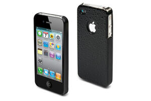 Kameratillbehör - iPhone / iPod tillbehör - Muvit Black Rain Back Case iPhone 4