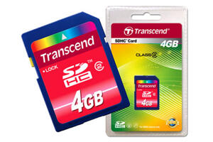 Minnesmedia - SDHC / SDXC - Transcend - class2 - Transcend SDHC 4GB (Class 2)