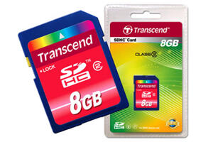 Minnesmedia - SDHC / SDXC - Transcend - class2 - Transcend SDHC 8GB (Class 2)
