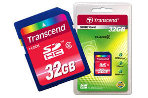 Minnesmedia - SDHC / SDXC - Transcend - class2 - Transcend SDHC 32GB (Class 2)