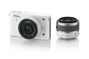 Digitalkameror - Systemkameror - Nikon - Nikon J - Nikon 1 J1 + Nikkor 10-30mm + 10mm vit