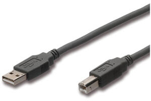 Kameratillbehör - Kablar / Kontakter - USB - USB Kabel - Champion USB 2.0 kabel A->B hane 5.0m