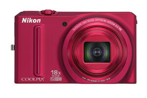 Digitalkameror - Kompaktkameror - Nikon - Nikon COOLPIX S9100 Röd 