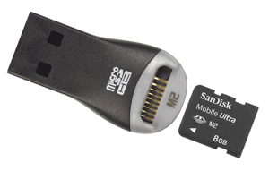 Minnesmedia - Memory Stick Micro M2 - Sandisk - SanDisk Memorystick M2 Mobile Ultra 8GB
