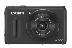 Digitalkameror - Kompaktkameror - Canon - Canon PowerShot S100 Svart