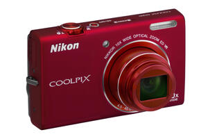 Digitalkameror - Kompaktkameror - Nikon - Nikon COOLPIX S6200 Röd 